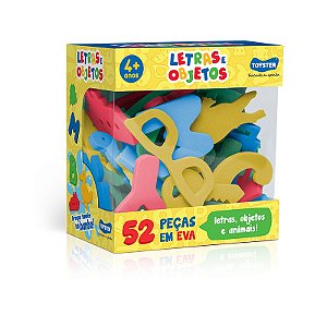 Eva - Letras E Objetos 52 Peças Toyster