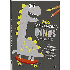 Quadrinhos infantil relevo dinossauro