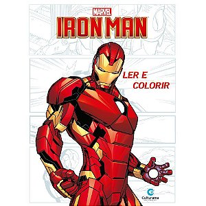 Ler E Colorir Iron Man Culturama