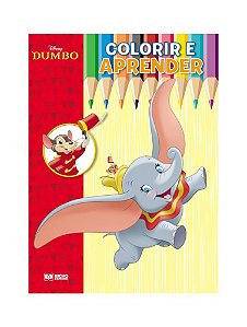 Colorir E Aprender Dumbo Bicho Esperto
