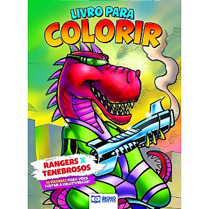 Livro Para Colorir Rangers X Tenebrosos B.e.
