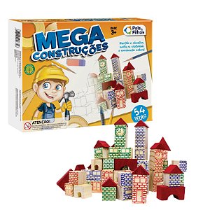 Mega Construções 54 Peças Pais & Filhos