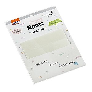 Smart Notes 76x76mm Transparente Brw