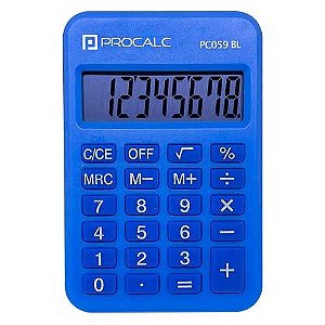 Calculadora De Bolso 8 Dígitos Pc059bl Procalc