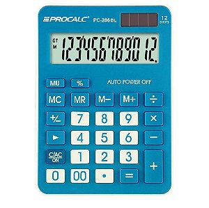 Calculadora De Mesa 12 Dígitos Pc286bl Procalc