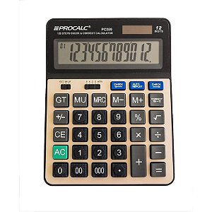 Calculadora De Mesa 12 Dígitos Pc289 Procalc