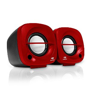 Caixa De Som Speaker Sp-303 Vermelha C3tech