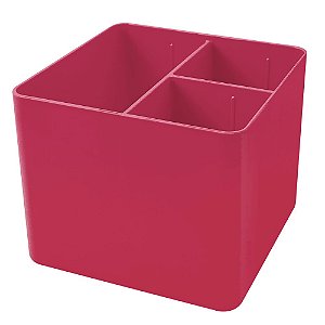 Porta Objetos 3 Divisórias Full Color Pink Dello