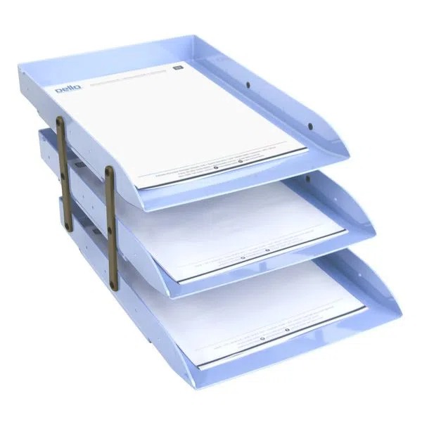Caixa Correspondência Tripla Articulável Azul Dell