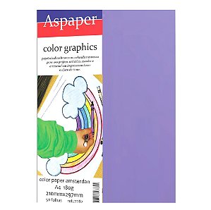 Papel Color Paper A4 180g Amsterdam Violet Aspaper