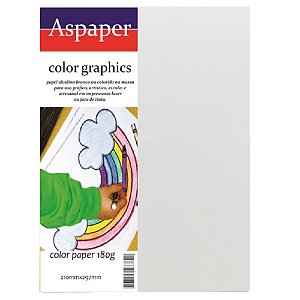 Papel Color Paper A4 180g Cinza Claro Roma Aspaper