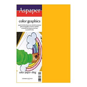 Papel Color Paper 180g A4 Laranja Jamaica Aspaper