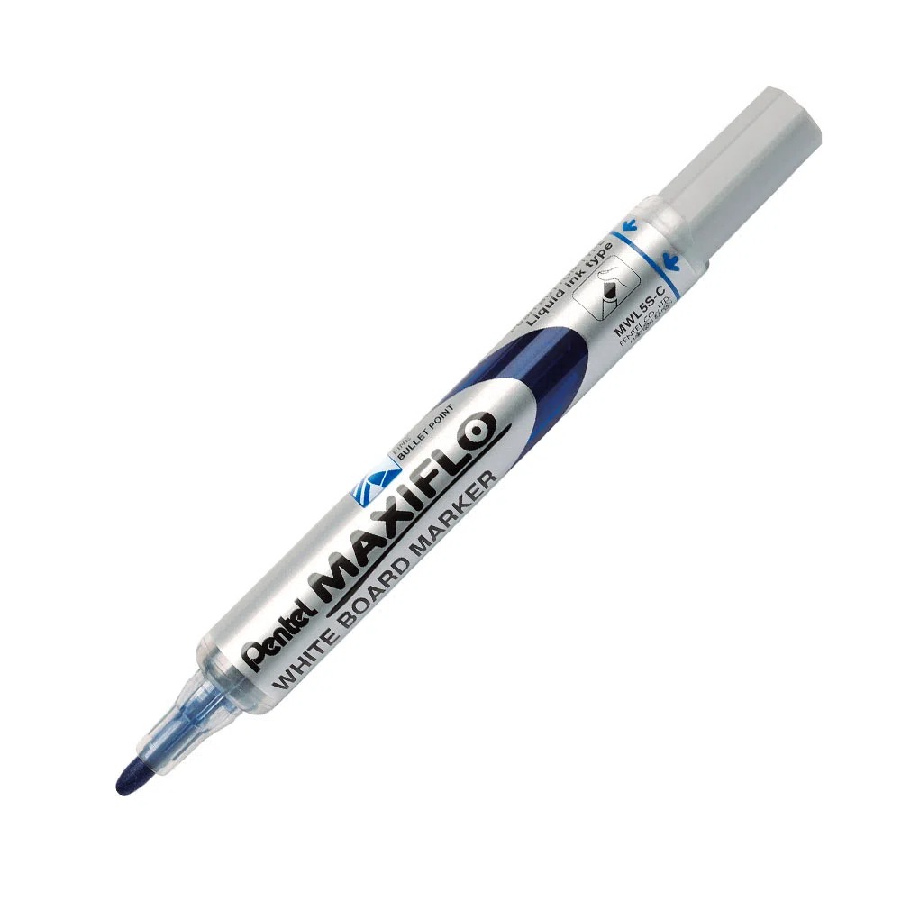 Marcador Quadro Branco Maxiflo 4mm Azul Pentel
