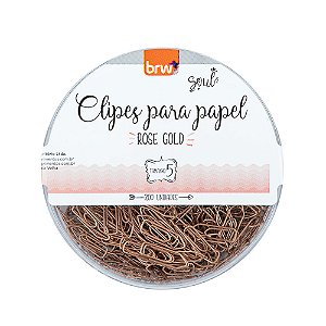 Clips N° 5 Rose Gold 200 Unidades Brw
