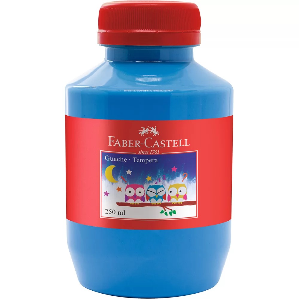 Tinta Guache 250ml Azul Claro Faber-castell