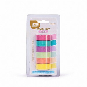 Washi Tape 15mmx3m Pastel 6 Rolos Lyke
