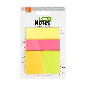Smart Notes Colorful Neon 4 Cores Brw