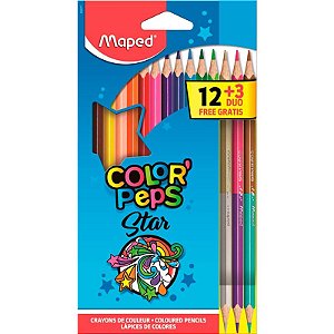 Lápis De Cor Duo 12 = 24 Cores Colorpeps Maped