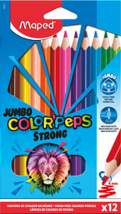 Lápis De Cor 12 Cores Jumbo Colorpeps Maped