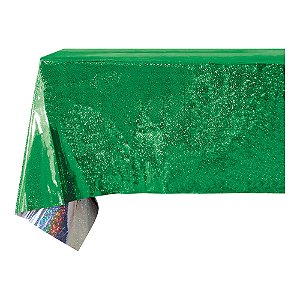 Toalha De Mesa Metalizada 137x274cm Verde Make
