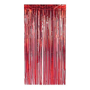 Cortina Decorativa 1x2m Vermelha Make
