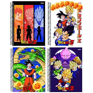 Caderno 10 Matérias Dragon Ball Sd Sortido