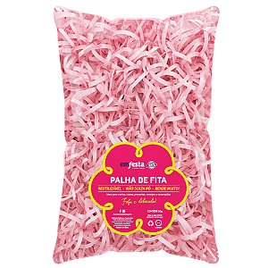 Palha De Fita Decorativa Candy Pink 50g Em Festa