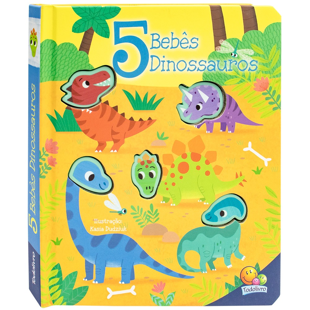 Amiguinhos De Silicone 5 Bebês Dinossauros Todoliv