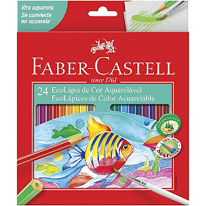 Lápis De Cor Aquarelável 24 Cores Faber-castell
