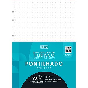 Refil Tilidisco Univ Pontilhado 90g/m² 50f Tilibra