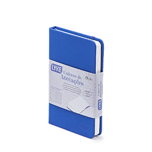 Caderno Anotações Pautado Azul 96 Folhas Lyke