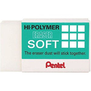Borracha Branca Hy-polymer Soft Grande Pentel