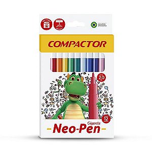 Hidrocor Neo-pen Gigante 12 Cores Compactor