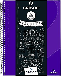 Caderno Escrita Pautado Ultra Violeta Canson