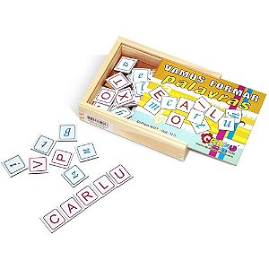 Jogo Educativo Pedagógico Forma Palavras Com 120 Letras Toia