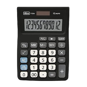 Calculadora De Bolso 12 Dígitos Tc04 Preta Tilibra