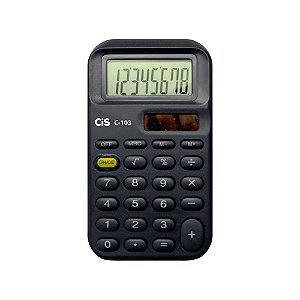 Calculadora De Bolso 8 Dígitos C-103 Preta Cis