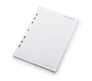 Refil Caderno Ultra Pautado Branco 165x240mm Ótima