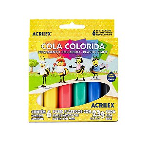 Cola Colorida 23g 6 Cores Acrilex