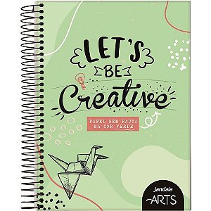 Caderno Criativo Sem Pauta 80 Folhas Verde Jandaia