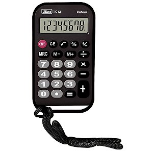 Calculadora De Bolso 8 Dígitos Tc12 Preta Tilibra