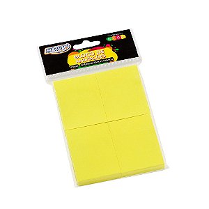 Bloco Smart Notes 38x51mm 100f Amarelo Neon Brw