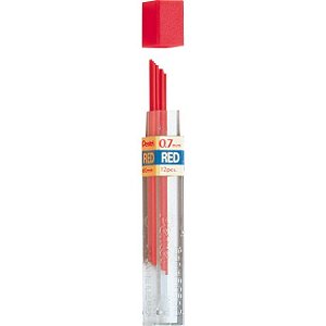 Mina De Grafite Vermelha 0,7mm Hi-polymer Pentel