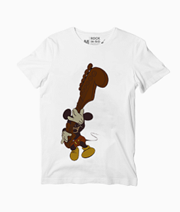 Camiseta Mickey Masculina Branca Rock in Rio