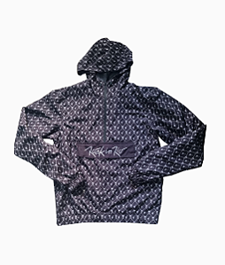 Corta Vento Pixel Skull Preto Rock in Rio