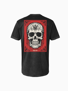 Camiseta Caveira Rock in Rio Cinza Estonada