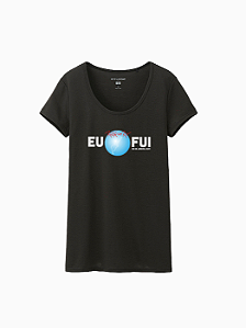 Camiseta Eu Fui Rock in Rio Feminina Preta