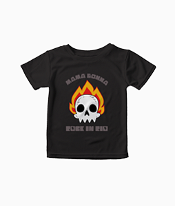 Camiseta Infantil Mamma Gonna Preto Rock in Rio