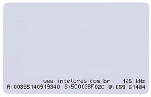 Cartão de Proximidade RFID 125 KHz TH 2000 Intelbras