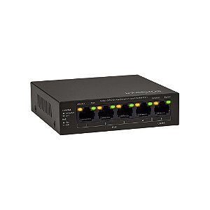 Switch 5 Portas Fast com 4 Portas POE SF 500 POE